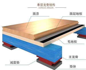 深圳光明白花学校篮球馆运动木地板